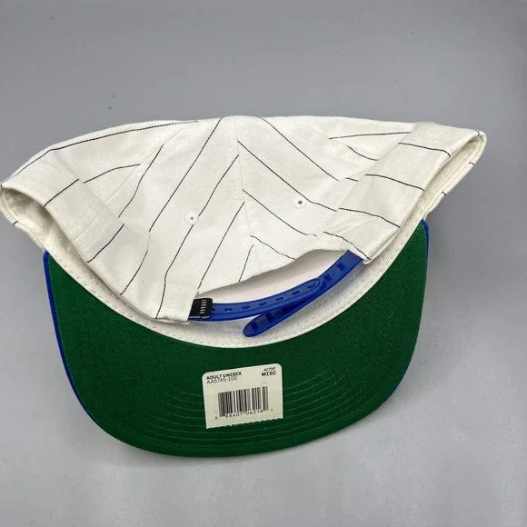 Air Jordan Hat Men White Blue‎ Pinstripe Jumpman Snap Back Cap
